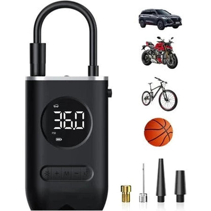 Mini compresor de aire digital portátil y recargable